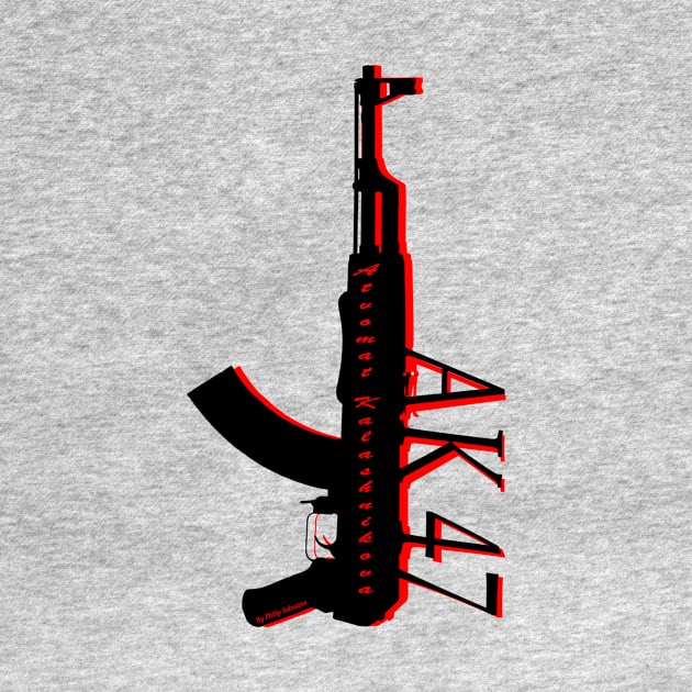 AK47 machinegun t shirt best riffle in the world by Jakavonis